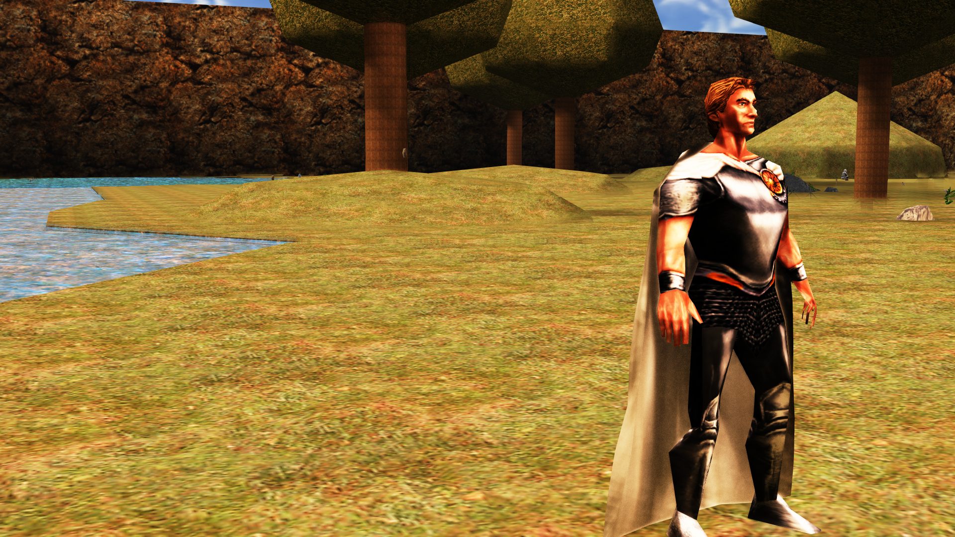 The same Whitecloak in Reeslin’s Forest without depth of field: everything equally sharp